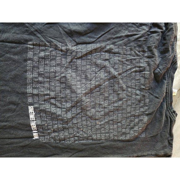 The Big‎ Lebowski T Shirt American Apparel Black Sometimes Theres a Man Movie - Picture 9 of 9